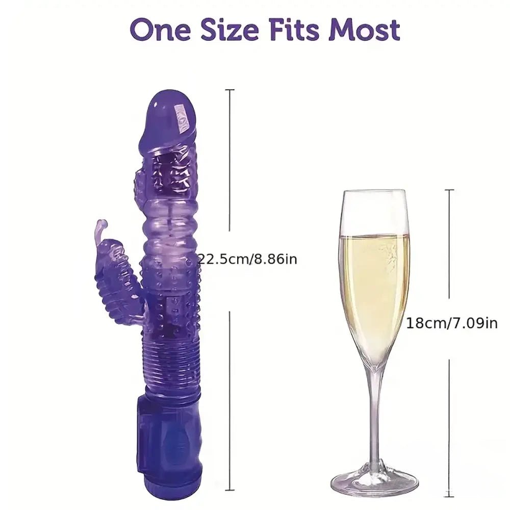 Purple rotating rabbit vibrator, photo 14