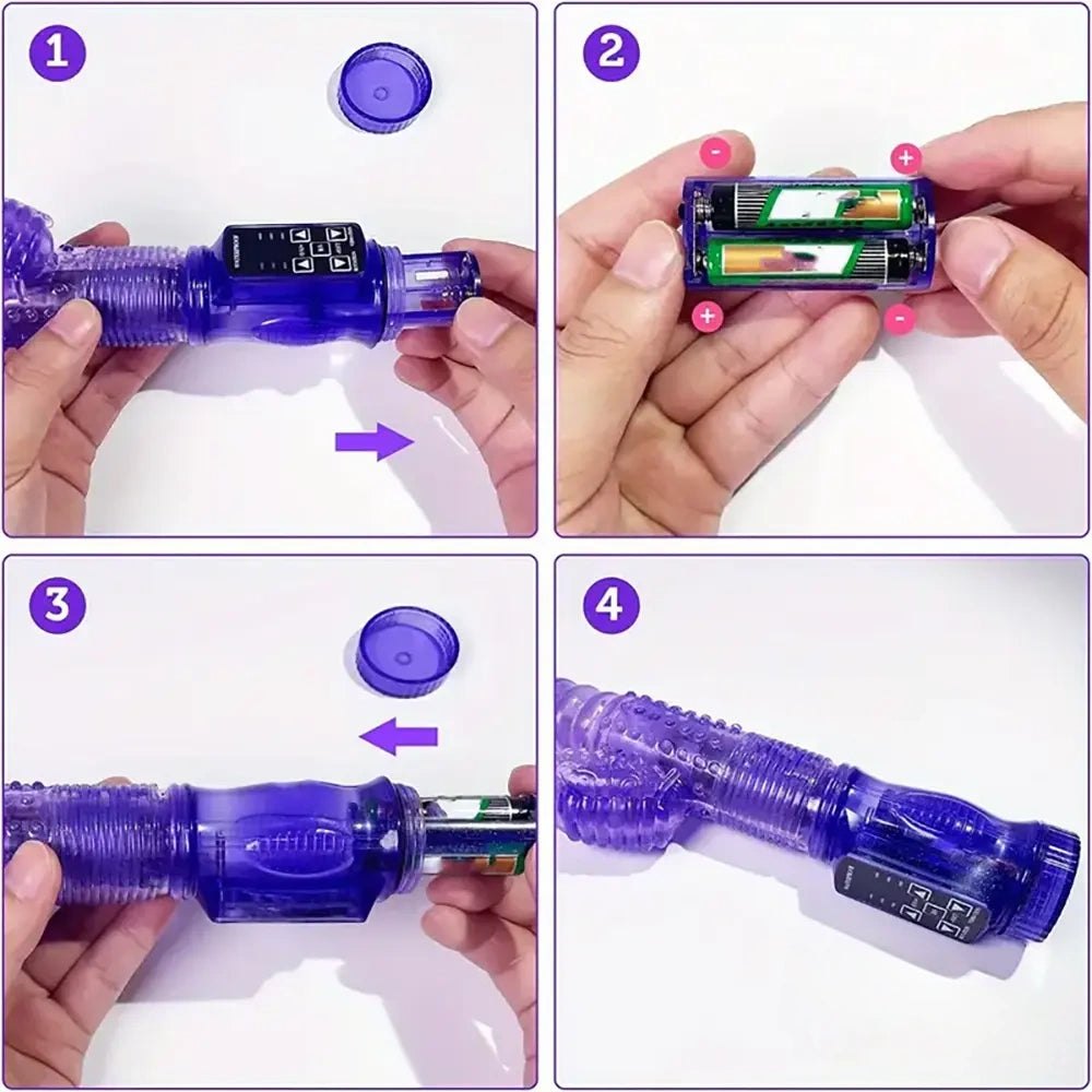 Purple rotating rabbit vibrator, photo 6