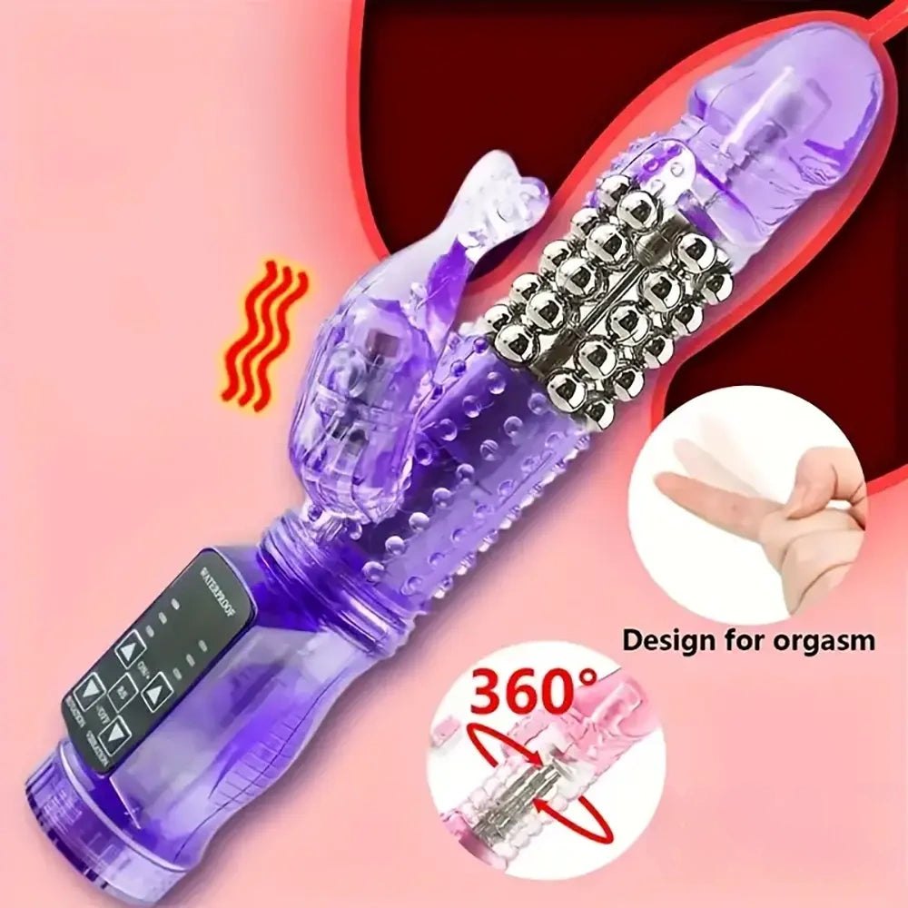 Purple rotating rabbit vibrator, photo 8