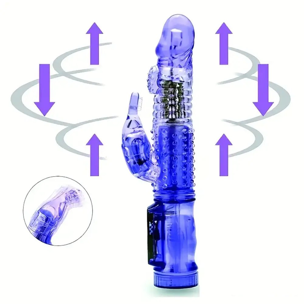 Purple rotating rabbit vibrator, photo 9