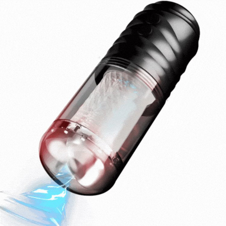Black rotating male masturbator, photo 1