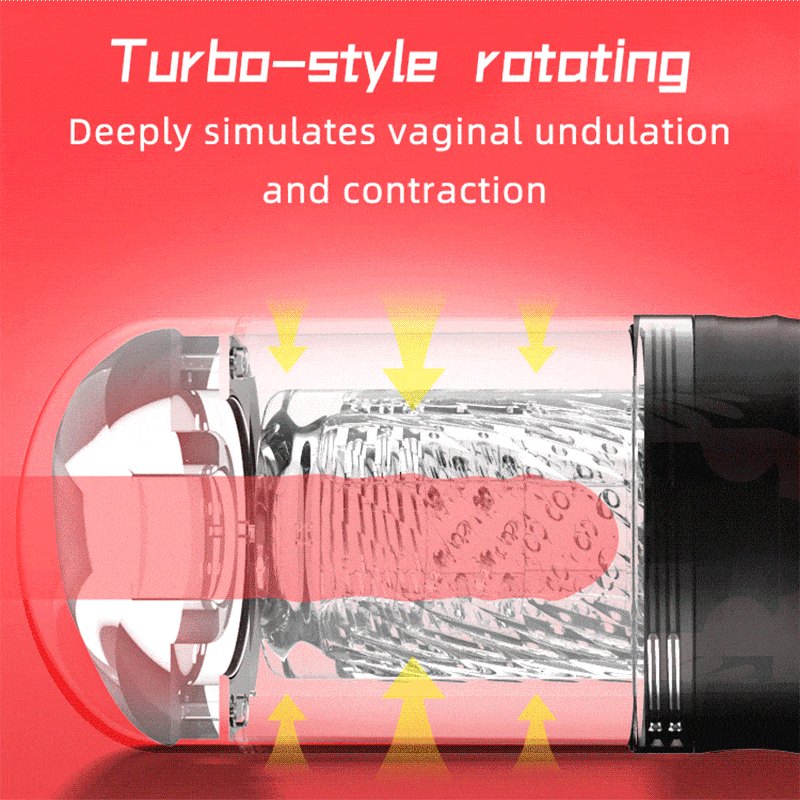 Black rotating male masturbator, photo 3