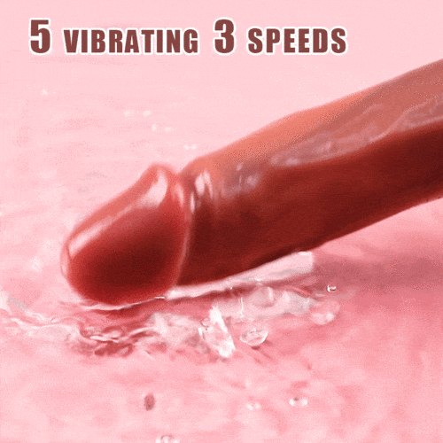 Flesh-colored realistic vibrating dildo with suction cup base, photo 4