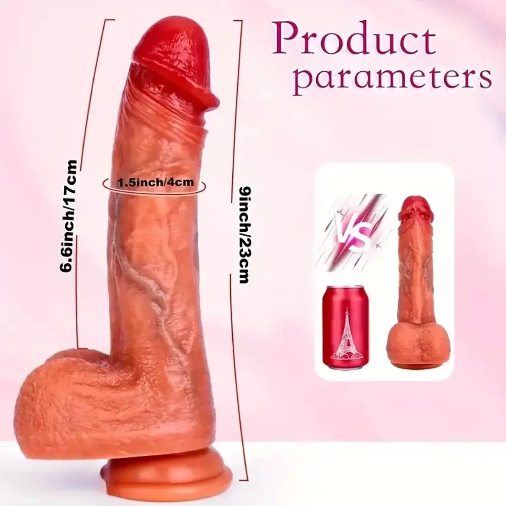Flesh rotating thrusting dildo, photo 2