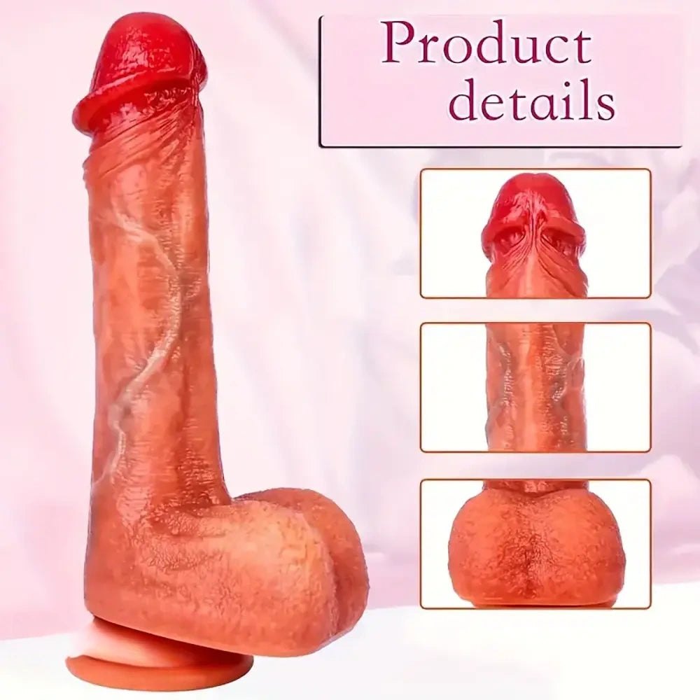 Flesh rotating thrusting dildo, photo 3