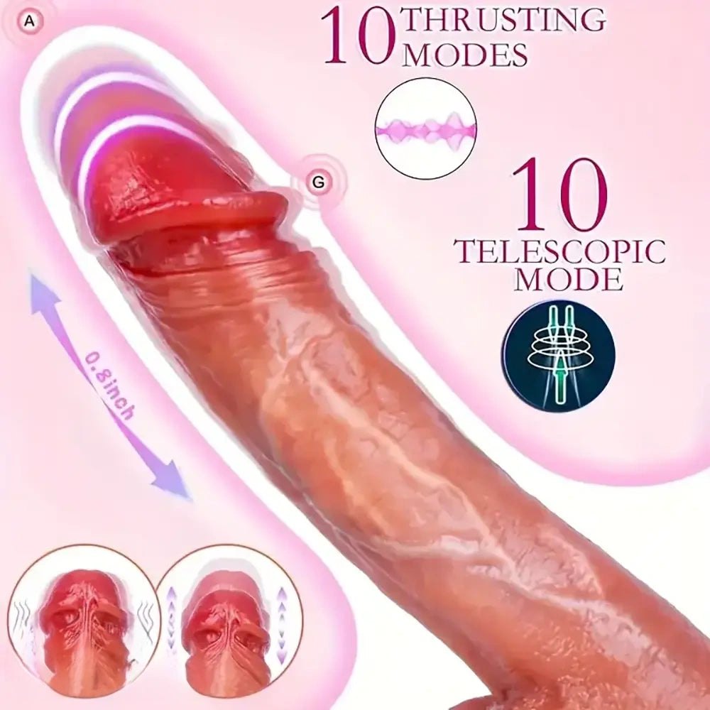 Flesh rotating thrusting dildo, photo 5