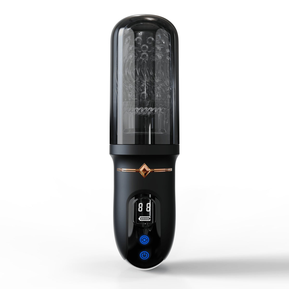 Black textured male masturbator stroker