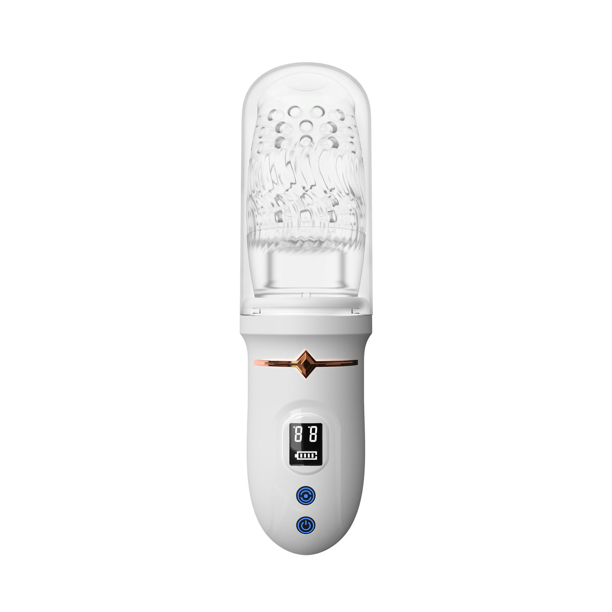 White textured male masturbator stroker
