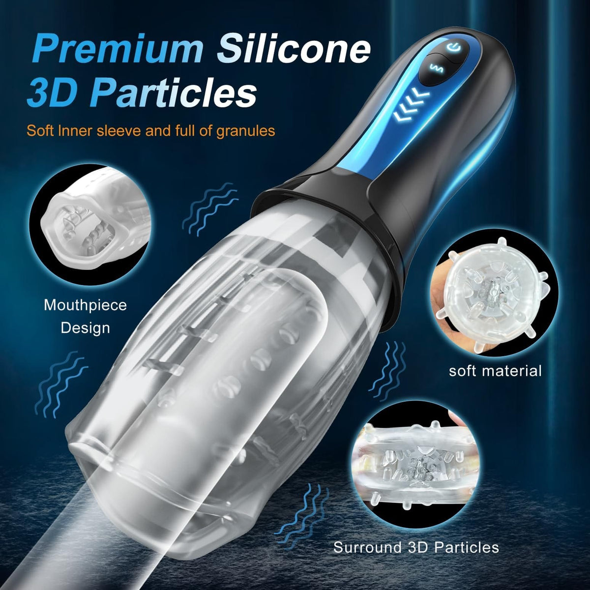 Automatic rotating vibrating male masturbator cup, photo 4