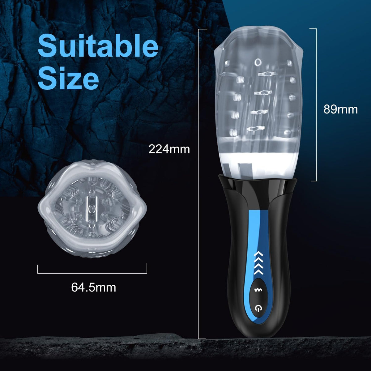 Automatic rotating vibrating male masturbator cup, photo 6