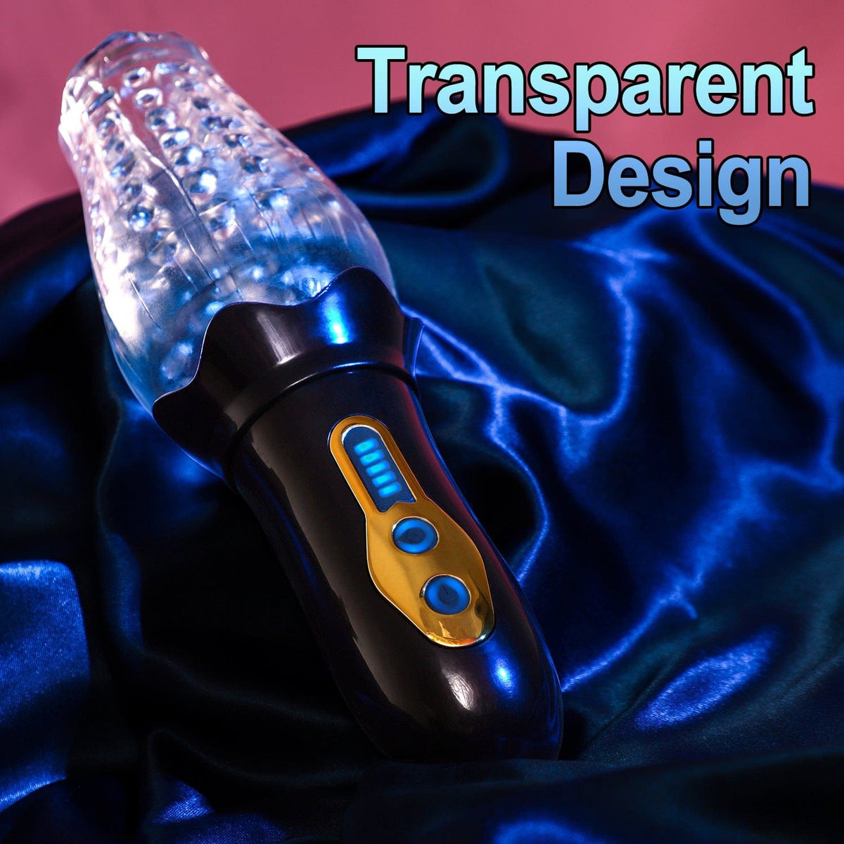 Black rotating vibrating stroker trainer, photo 3