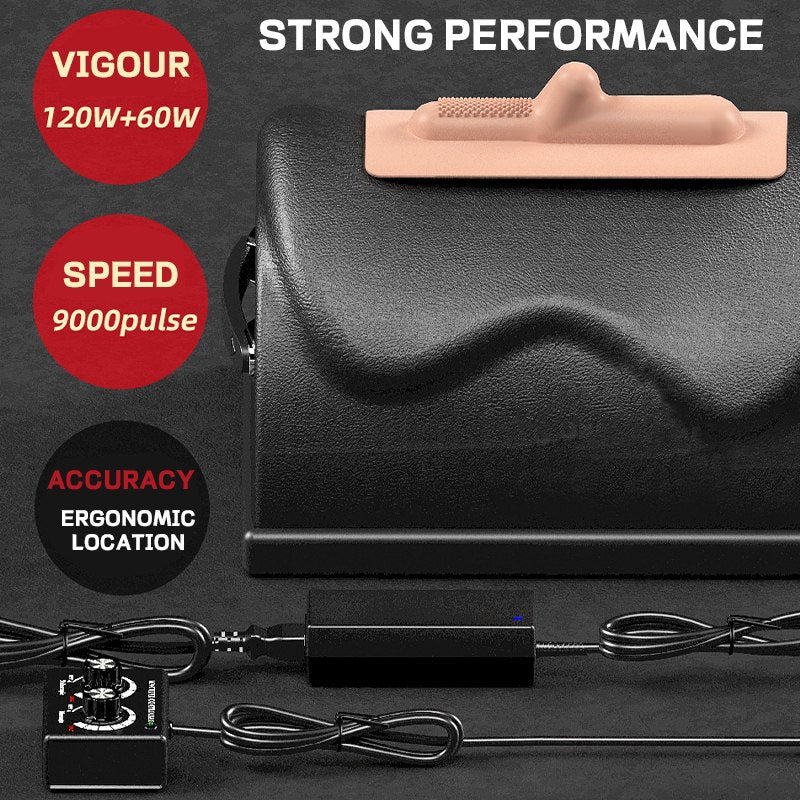 Black saddle chair vibrating sex machine with thrusting attachment, photo 5