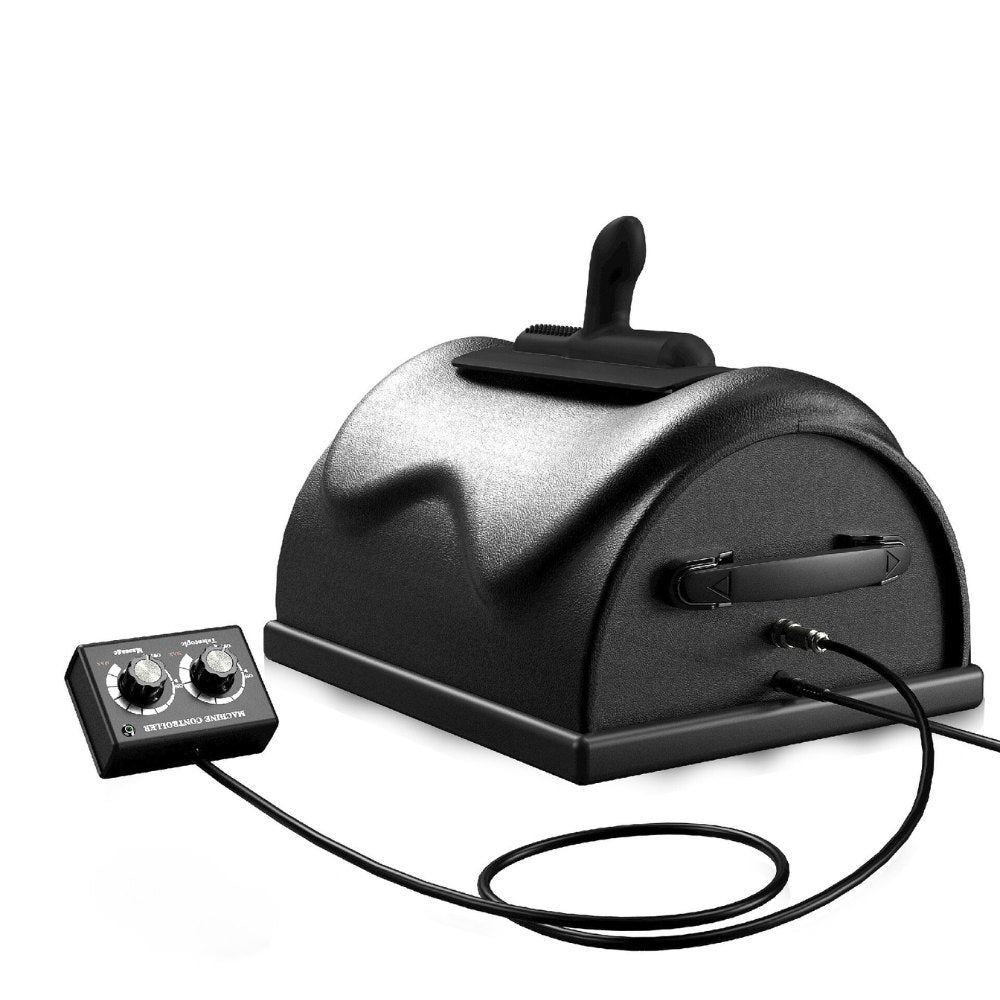 Black saddle chair vibrating sex machine with thrusting attachment, photo 7