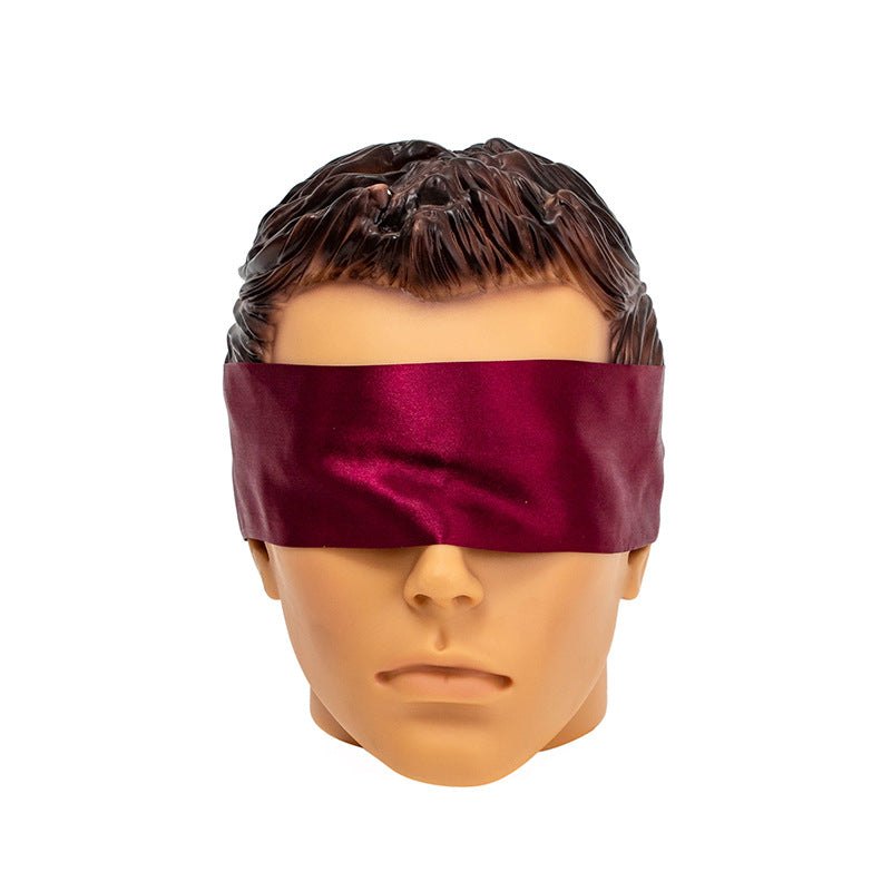 Two-tone satin ribbon tie blindfold, photo 7