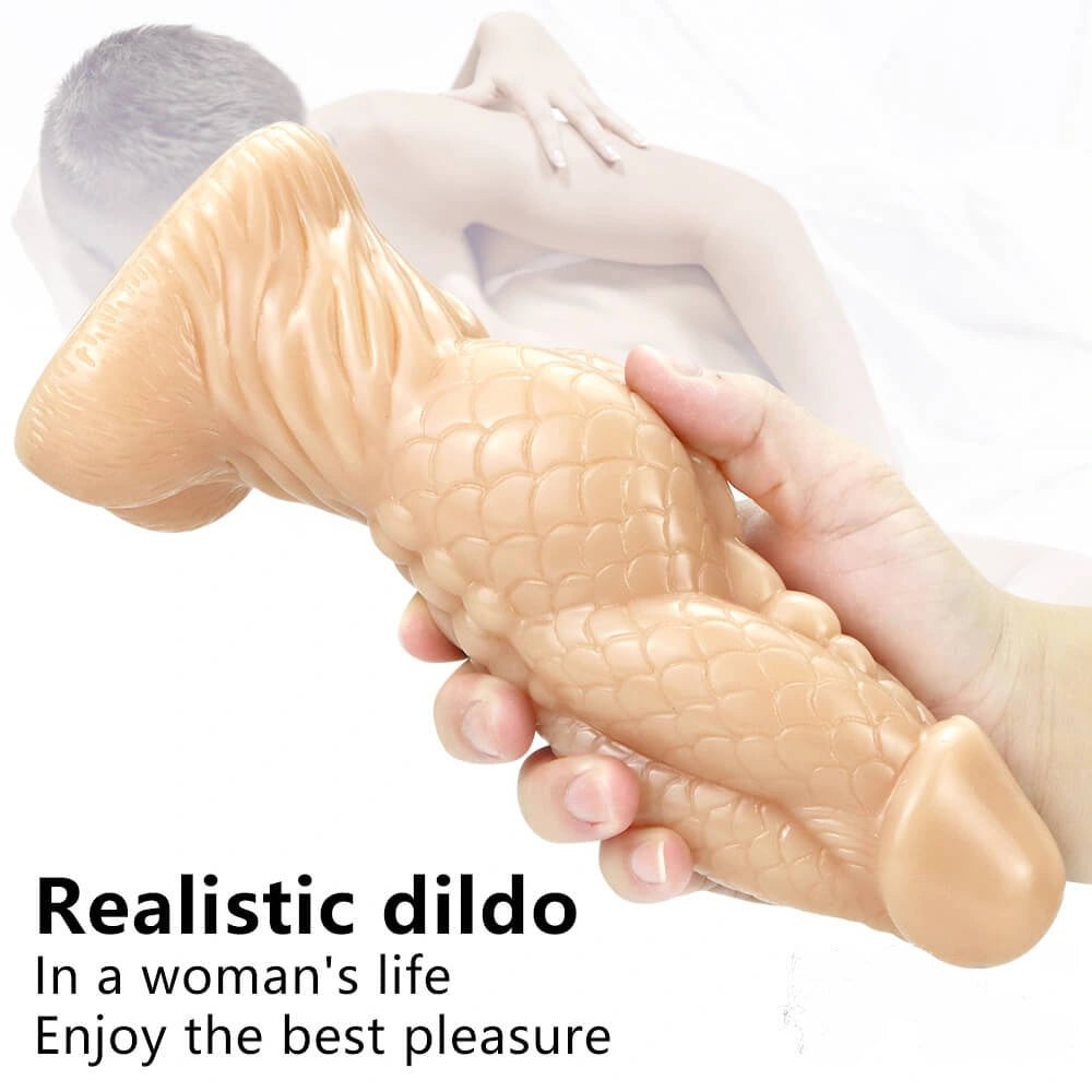 Scale texture realistic dildo, photo 15