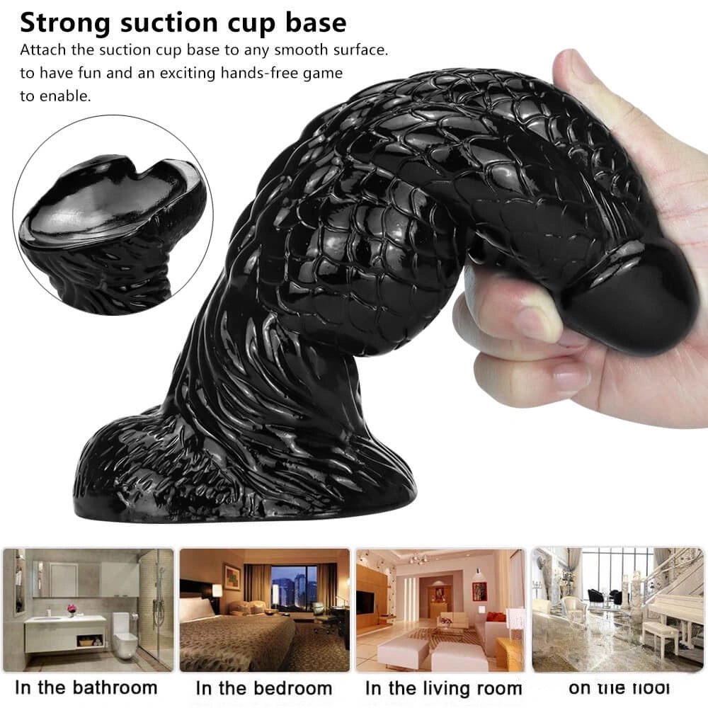 Scale texture realistic dildo, photo 4