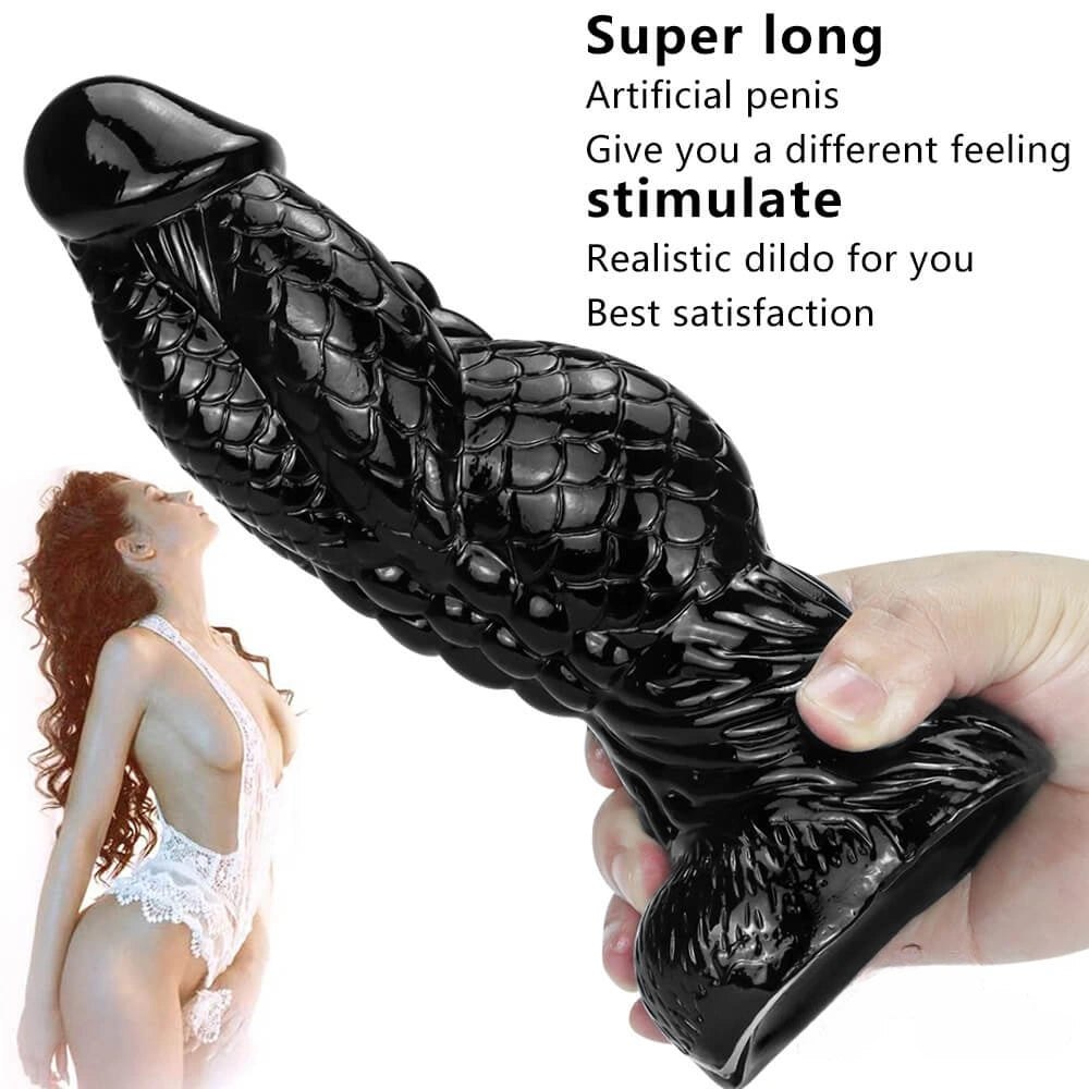 Scale texture realistic dildo, photo 5