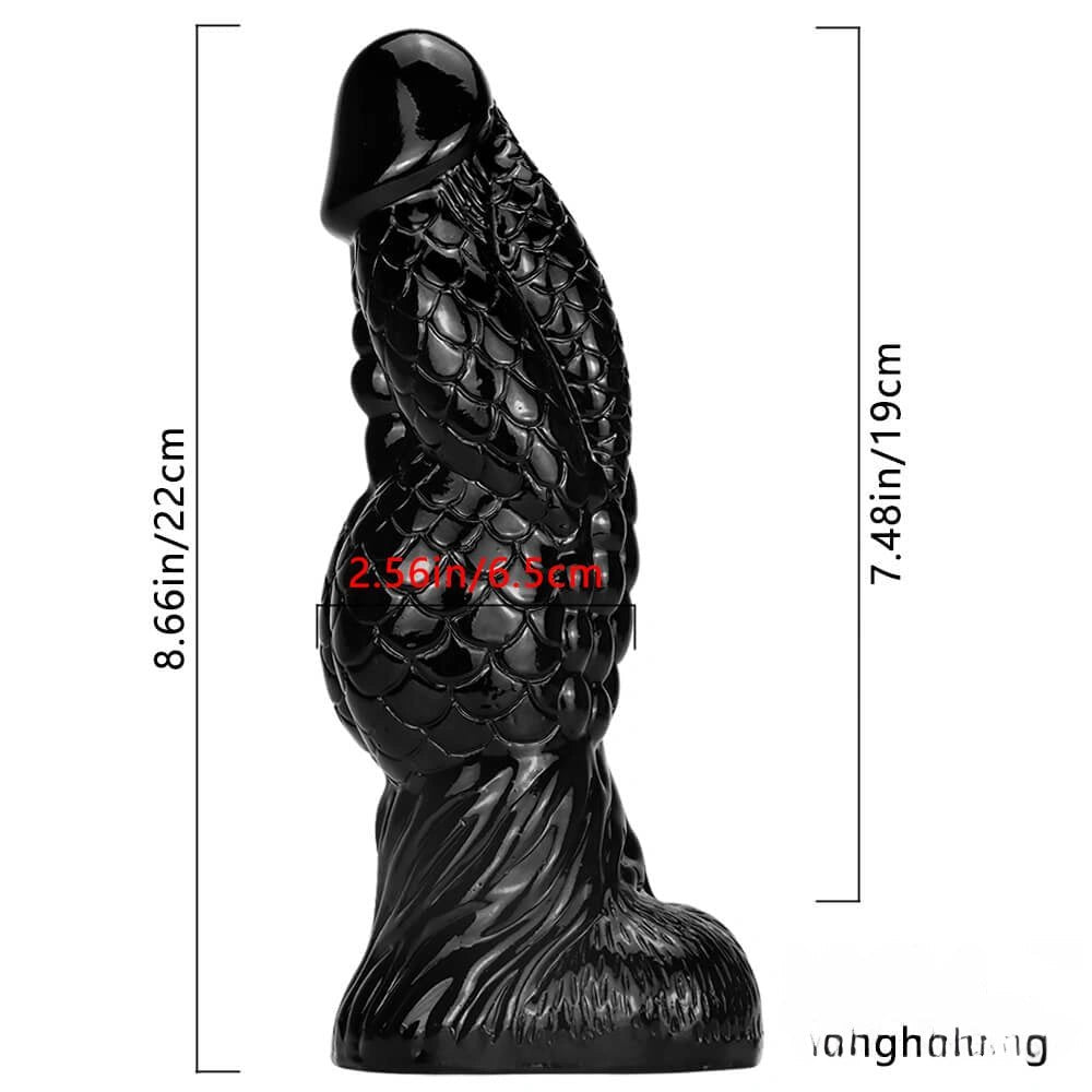 Scale texture realistic dildo, photo 7