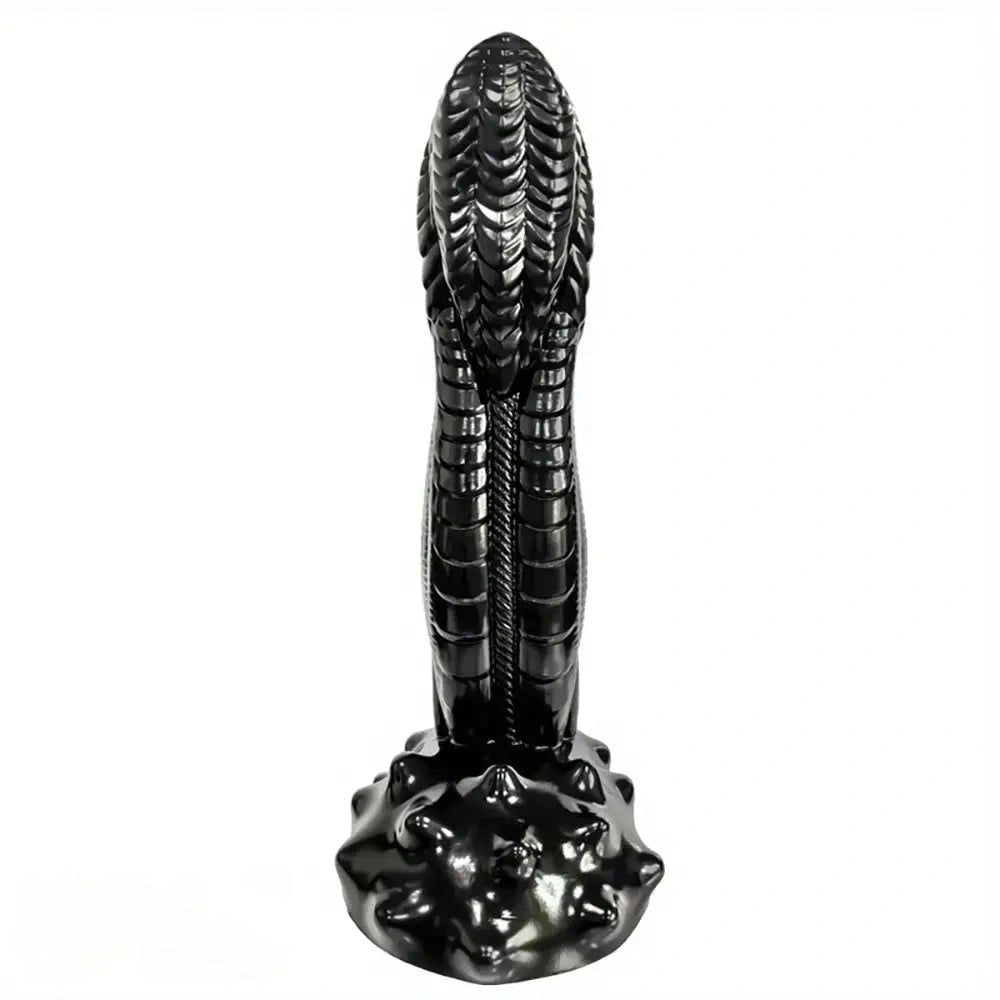 Black scaled beast fantasy pvc dildo