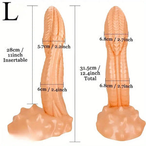 Flesh scaled beast fantasy pvc dildo