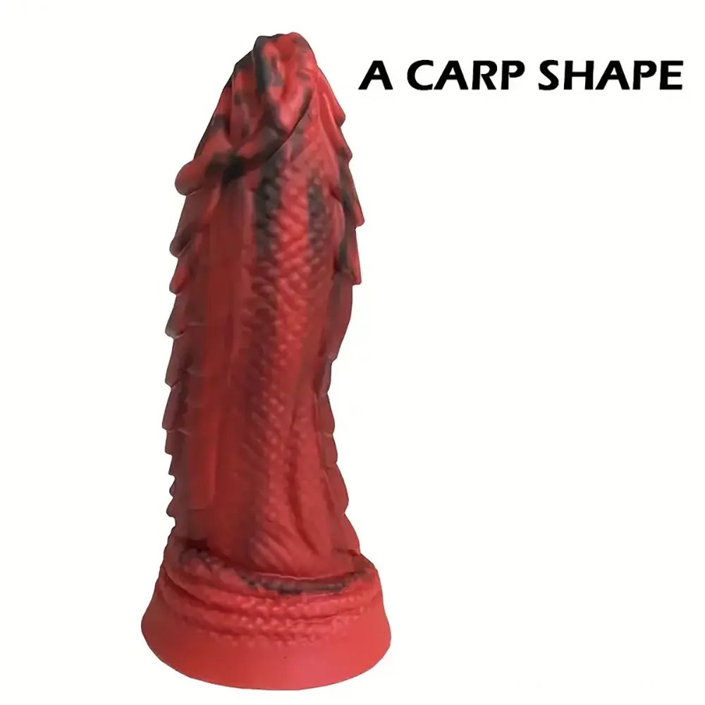 Red scaled carp fantasy dildo, photo 2