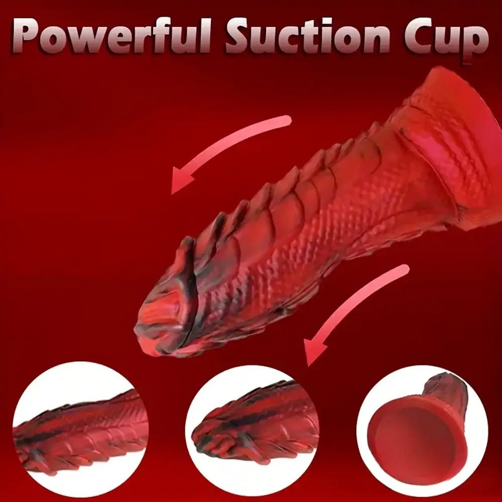 Red scaled carp fantasy dildo, photo 8
