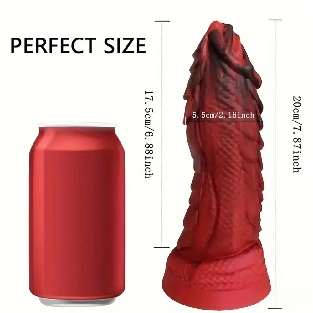 Red scaled carp fantasy dildo, photo 9