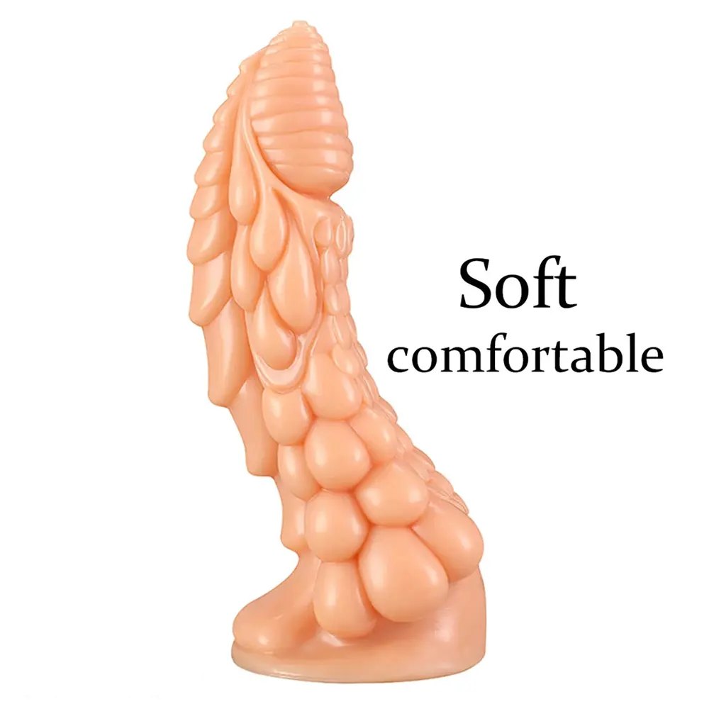 Scaled dragon cone fantasy dildo, photo 3