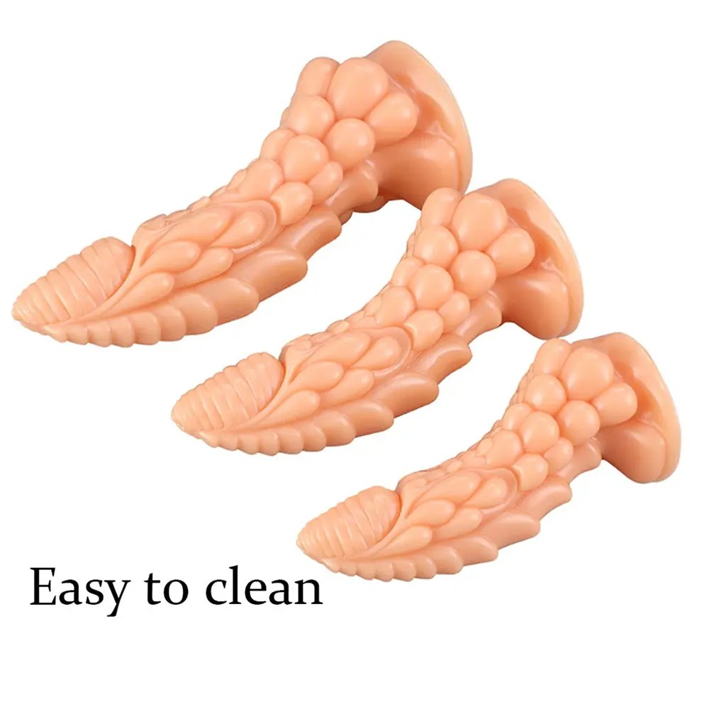 Scaled dragon cone fantasy dildo, photo 4