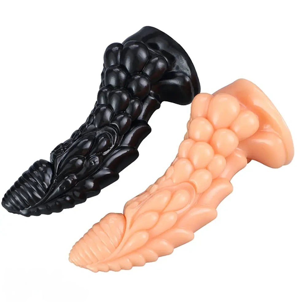 Scaled dragon cone fantasy dildo, photo 5