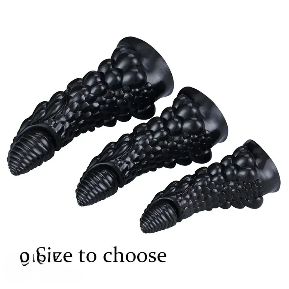 Scaled dragon cone fantasy dildo, photo 7