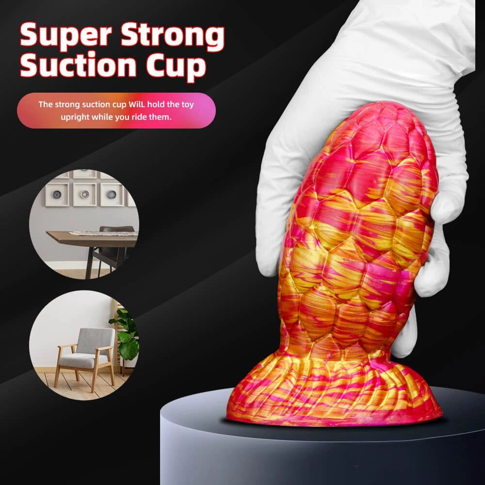 Dragon scale texture liquid silicone anal plug, photo 11