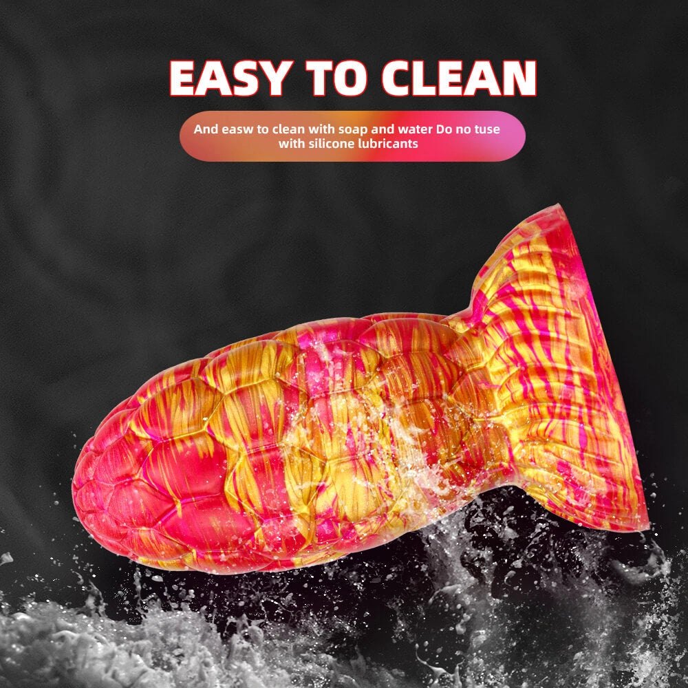 Dragon scale texture liquid silicone anal plug, photo 14
