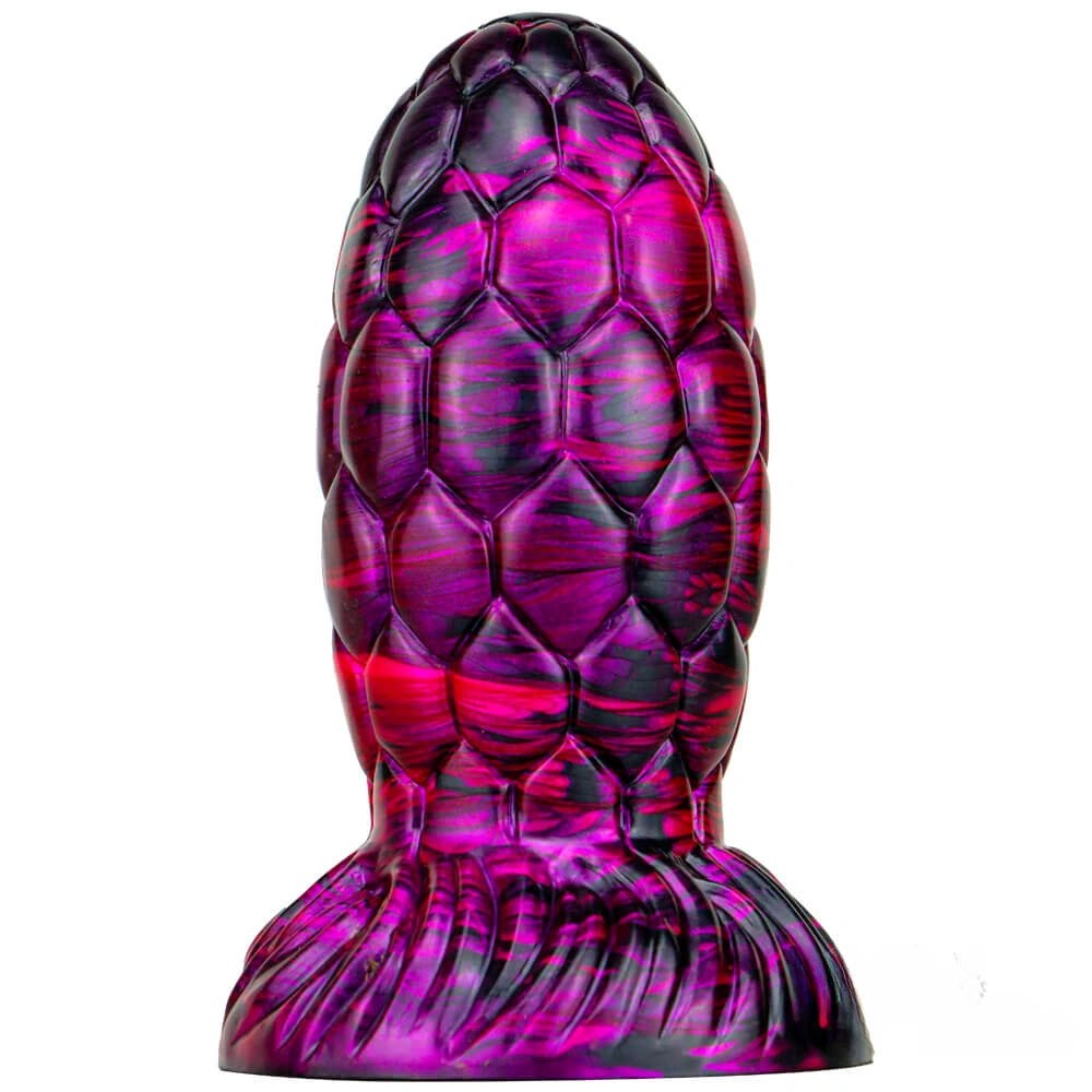 Dragon scale texture liquid silicone anal plug, photo 2