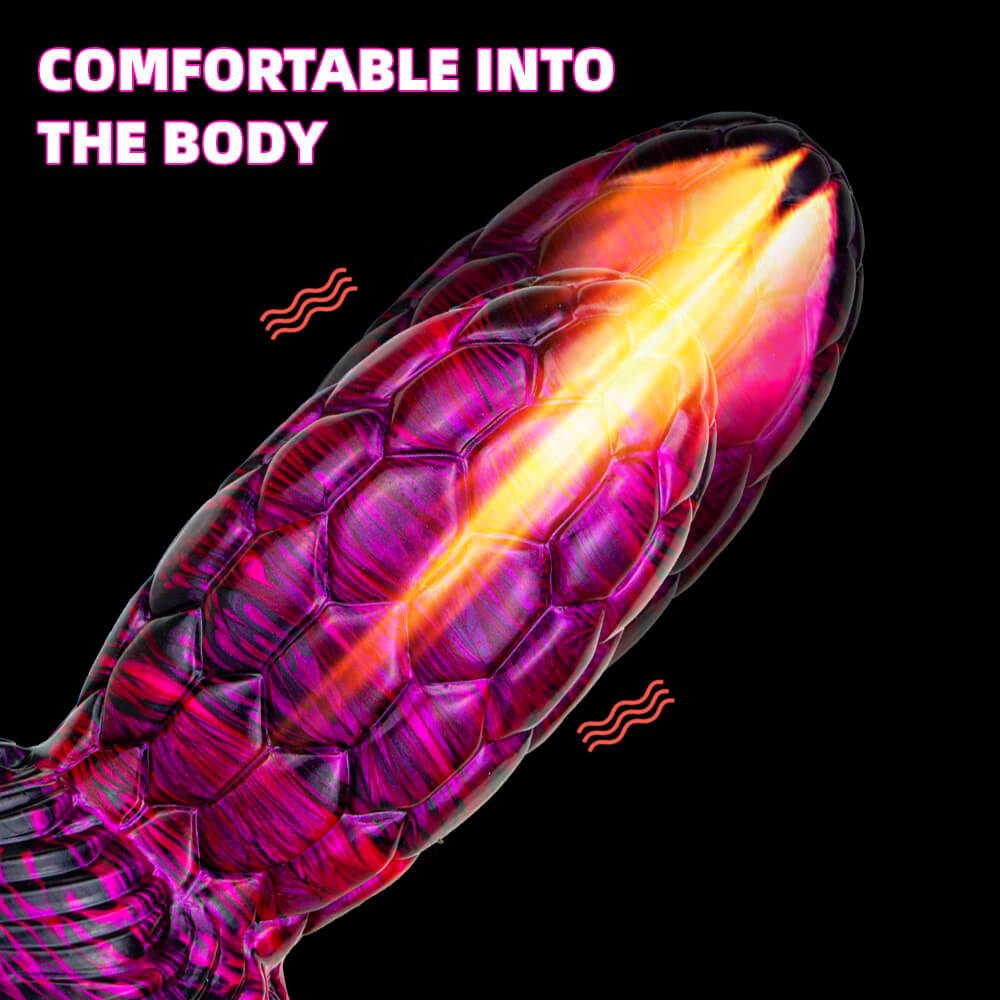 Dragon scale texture liquid silicone anal plug, photo 6