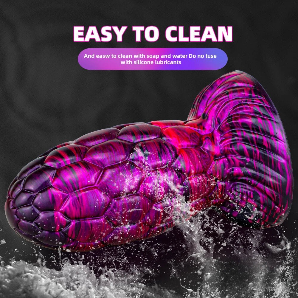 Dragon scale texture liquid silicone anal plug, photo 7
