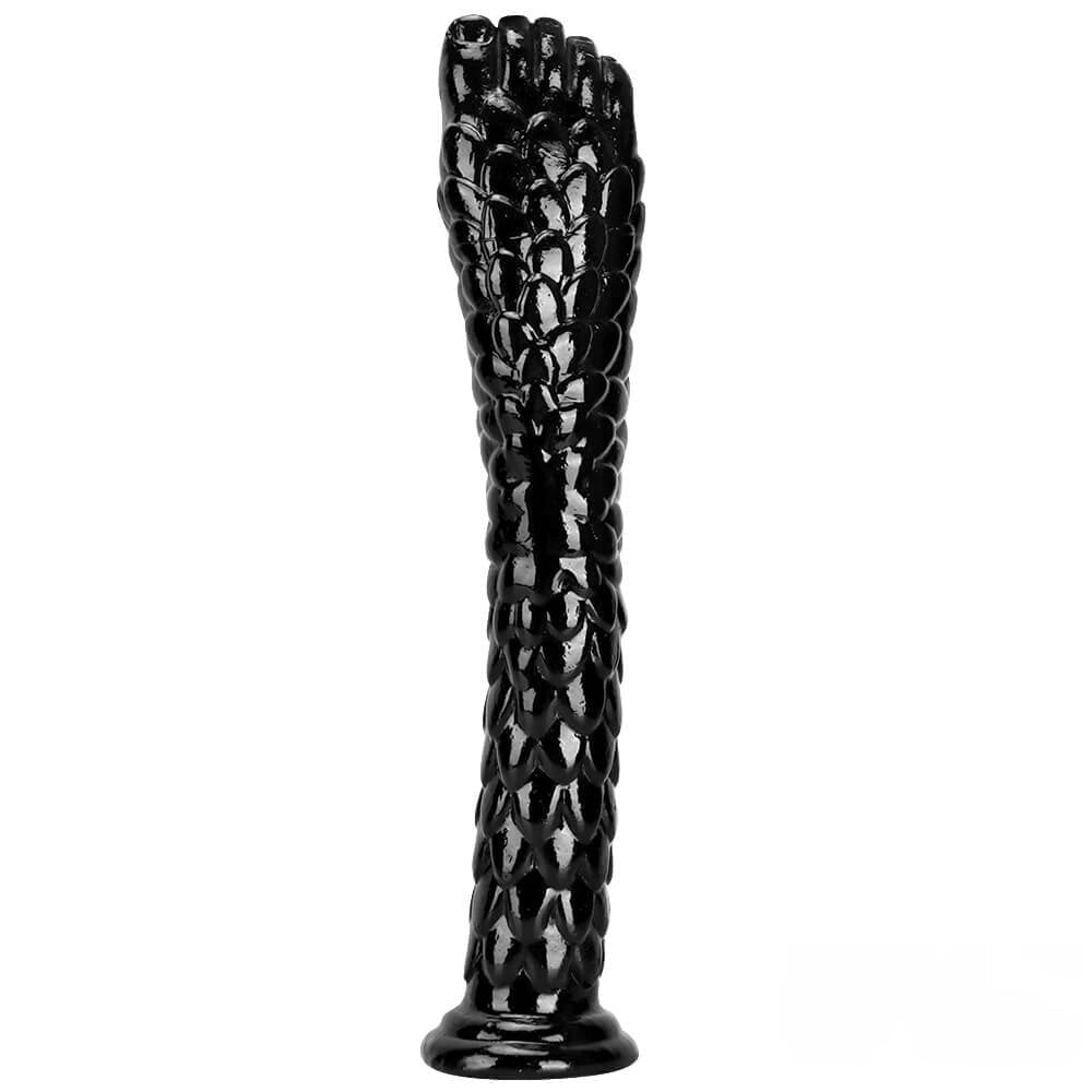 Black scaled hand and foot fantasy dildo, photo 14