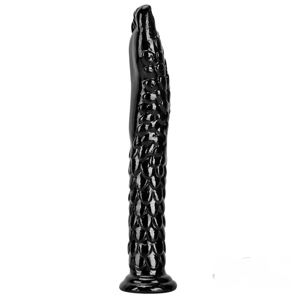 Black scaled hand and foot fantasy dildo, photo 15