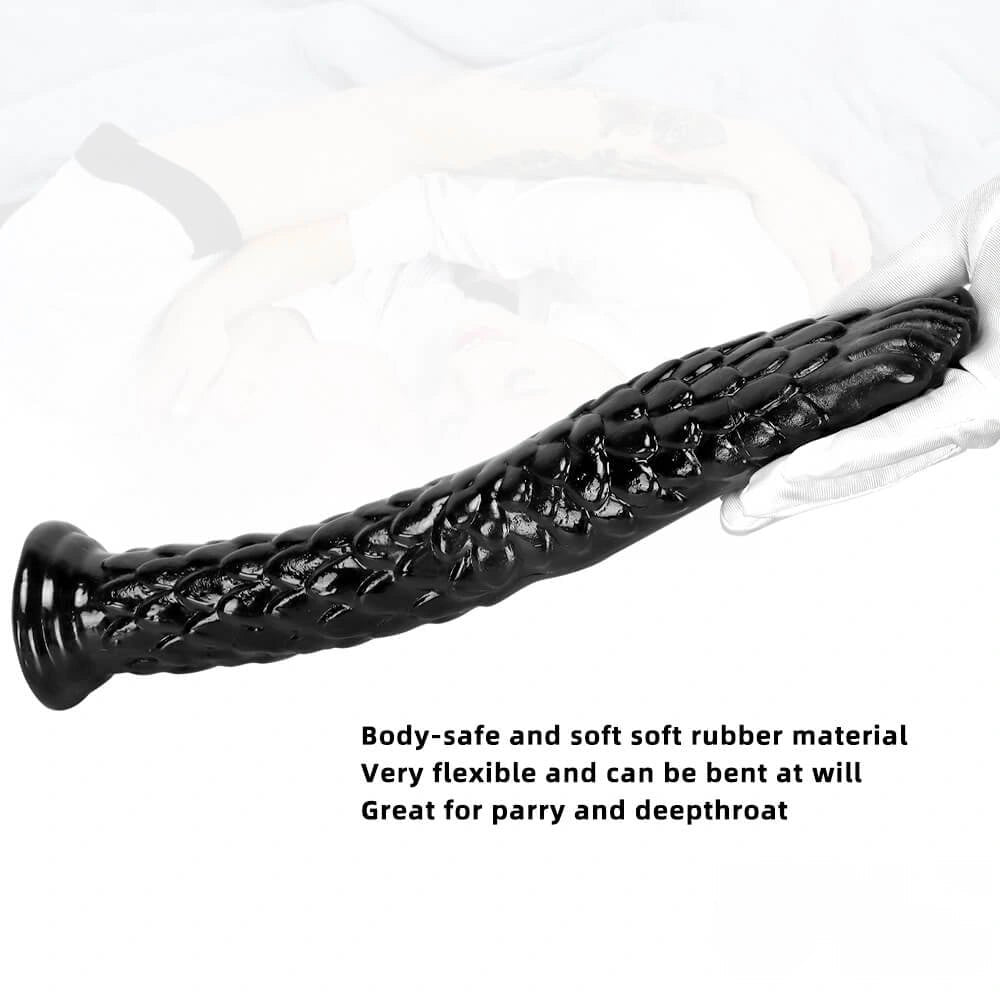 Black scaled hand and foot fantasy dildo, photo 3