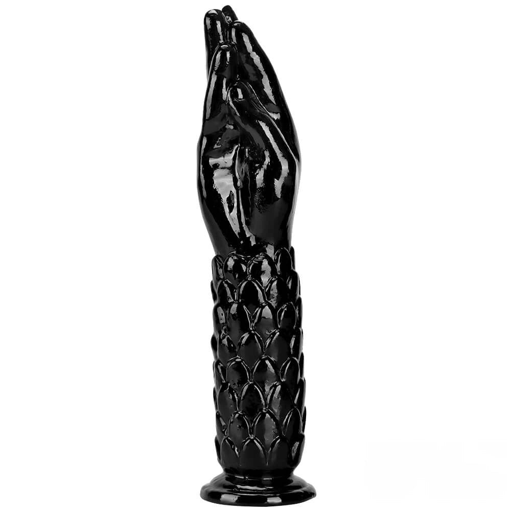 Black scaled hand and foot fantasy dildo, photo 8