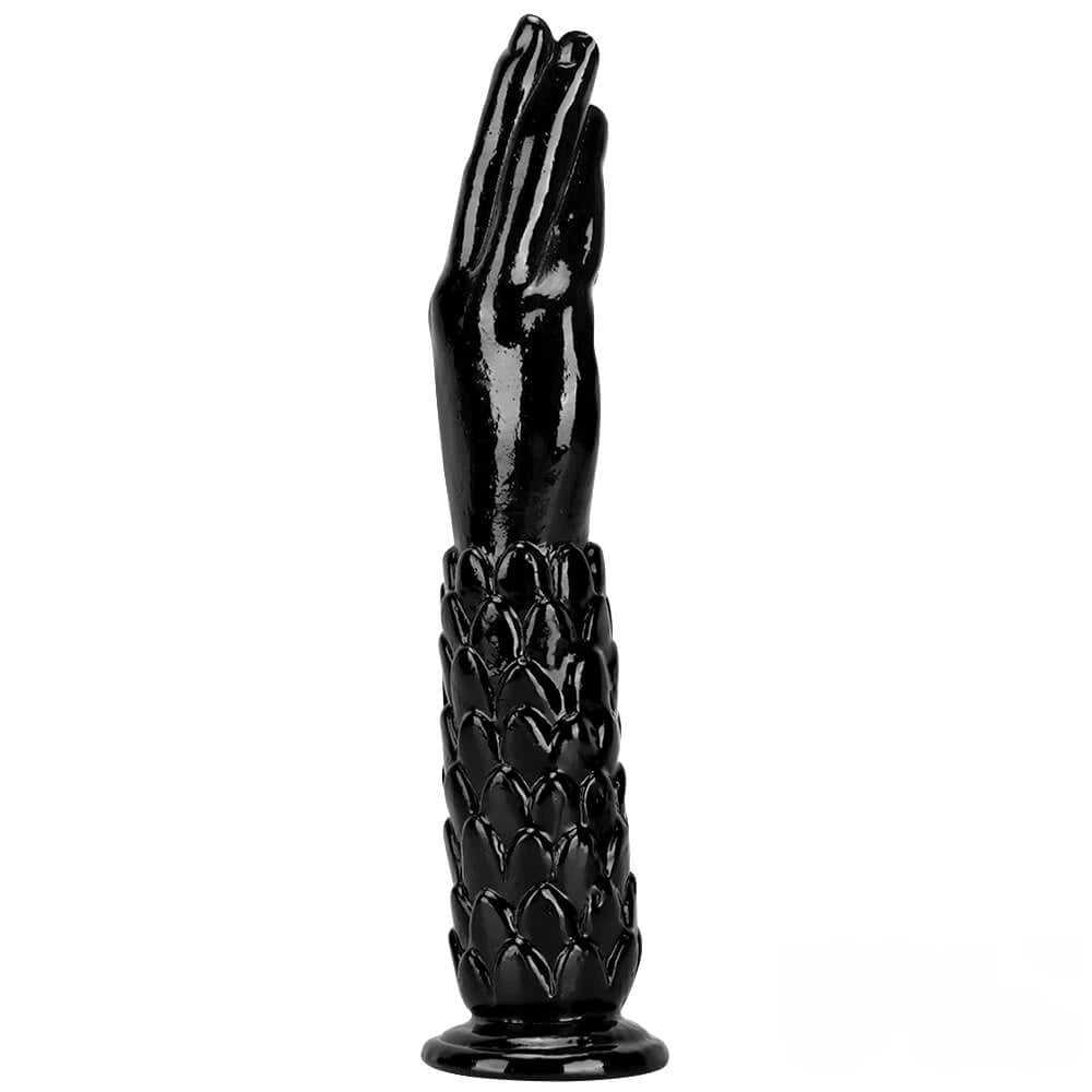 Black scaled hand and foot fantasy dildo, photo 9