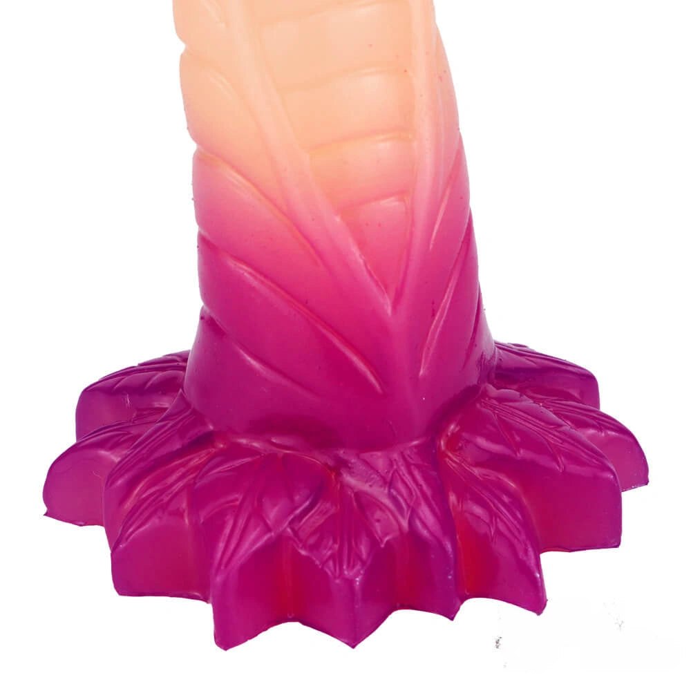 Scaled ombre silicone fantasy dildo, photo 11
