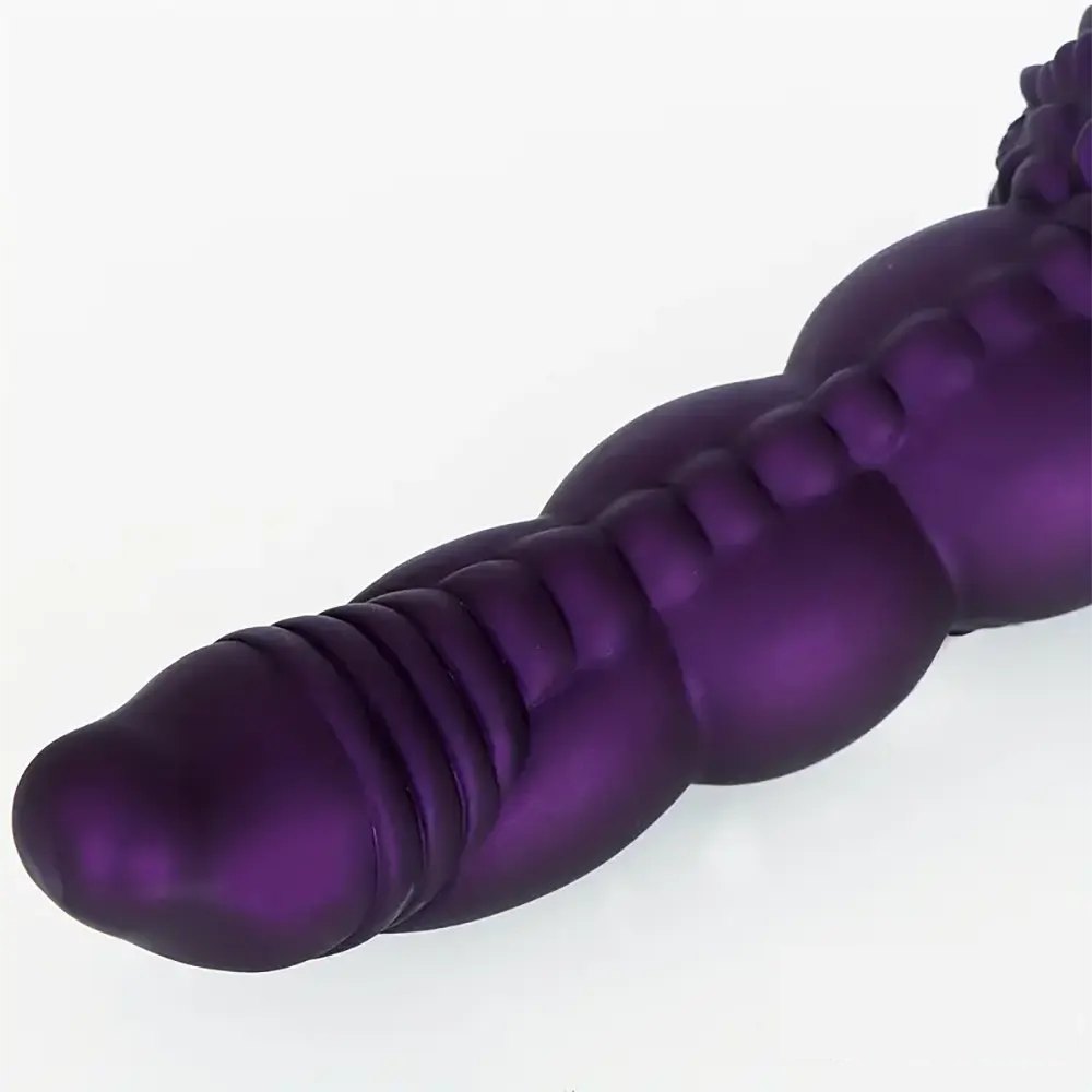 Purple scaled silicone dragon fantasy dildo, photo 10