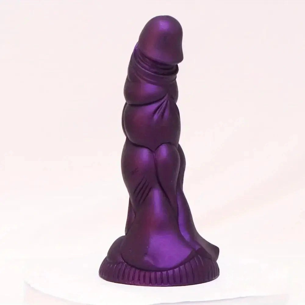 Purple scaled silicone dragon fantasy dildo, photo 8