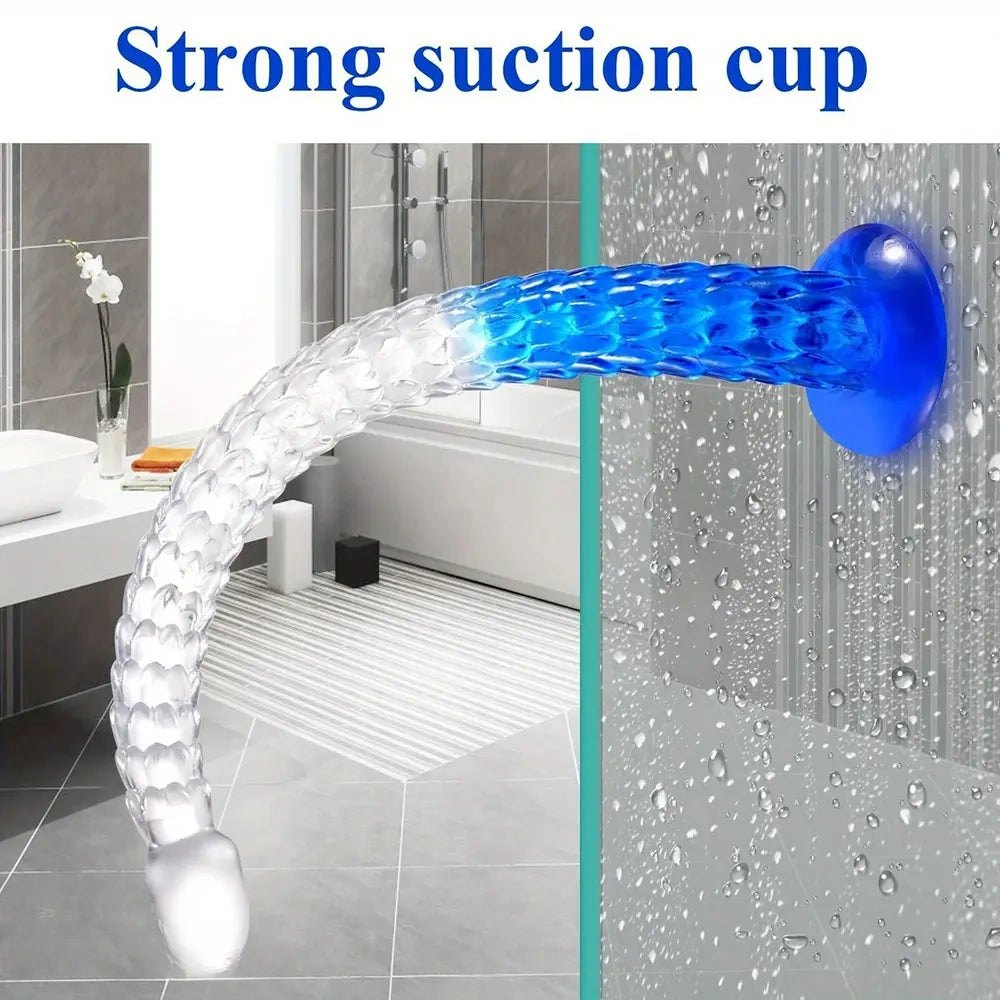 Scaled tpe anal training dildo, photo 4
