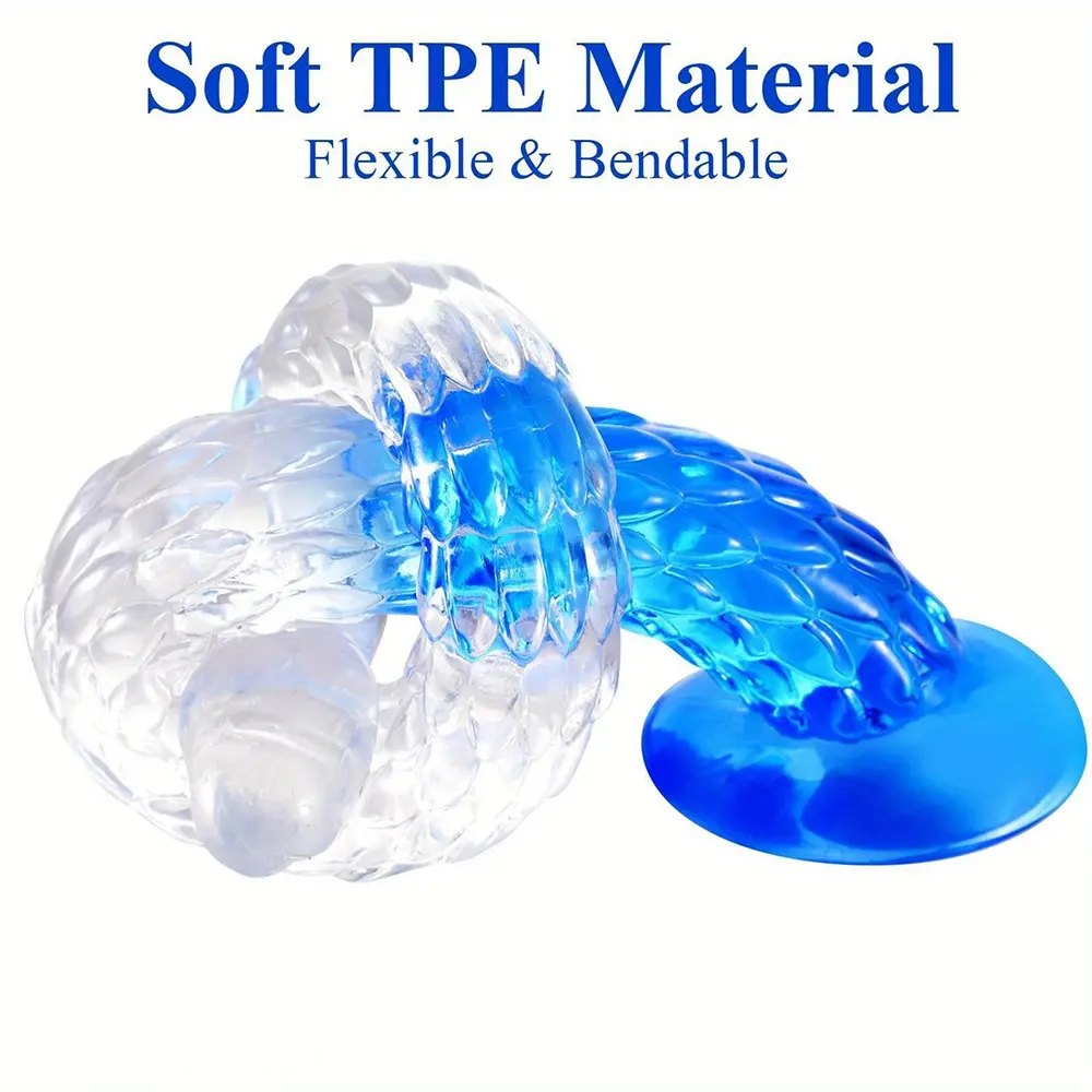 Scaled tpe anal training dildo, photo 5