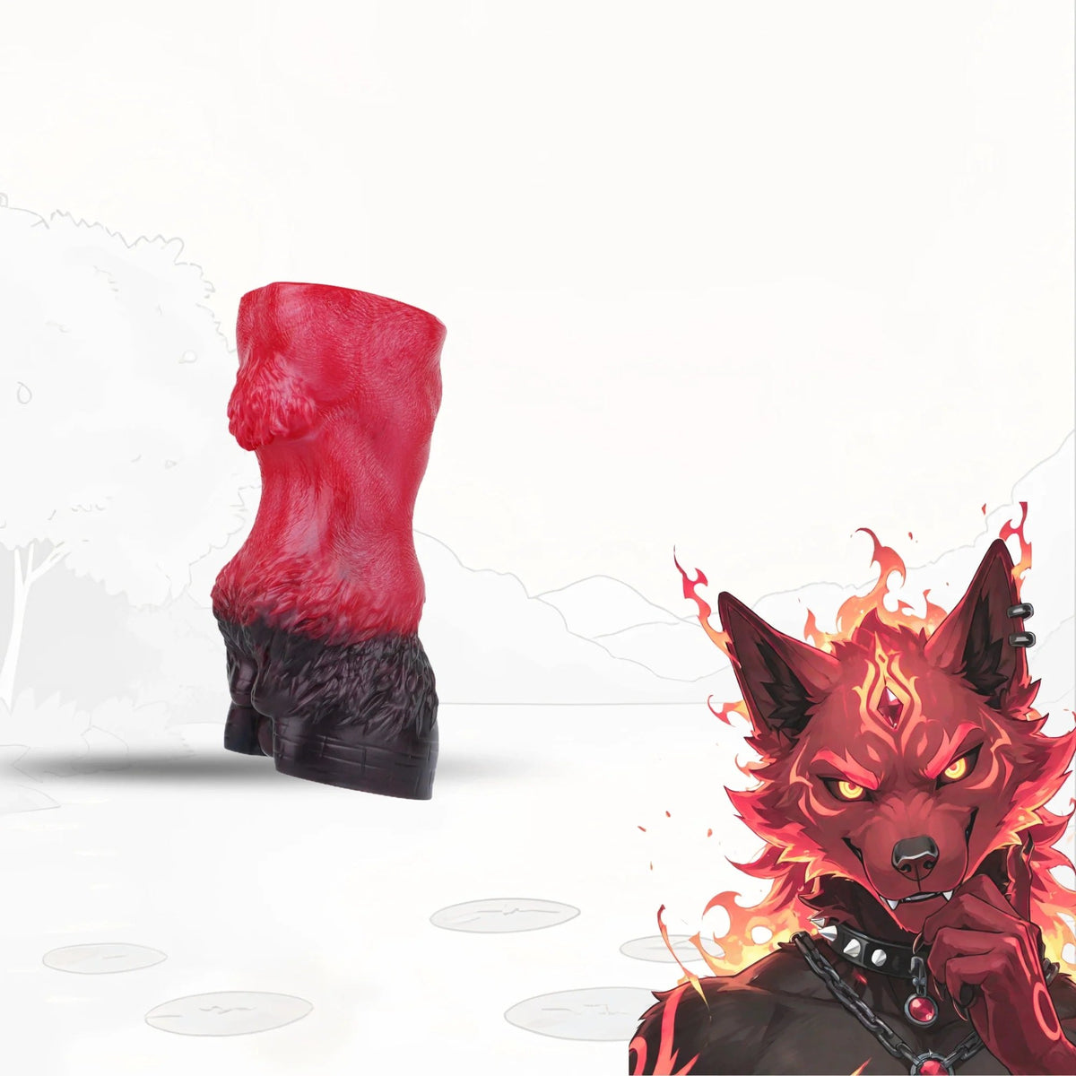 Scarlet black werewolf paw masturbator, photo 1