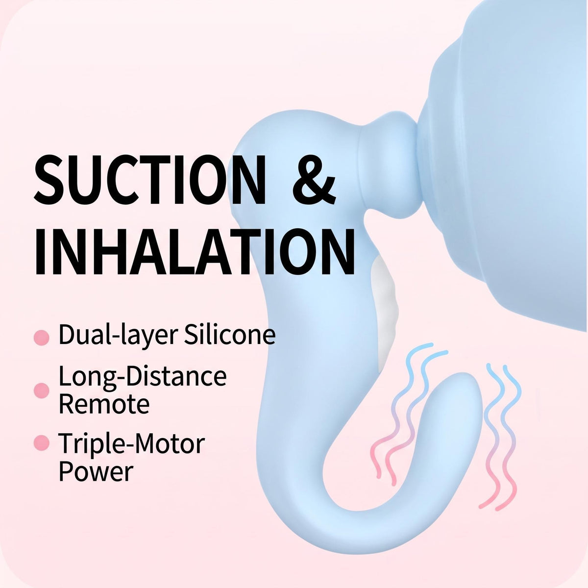 Pink seahorse clitoral suction vibrator, photo 3