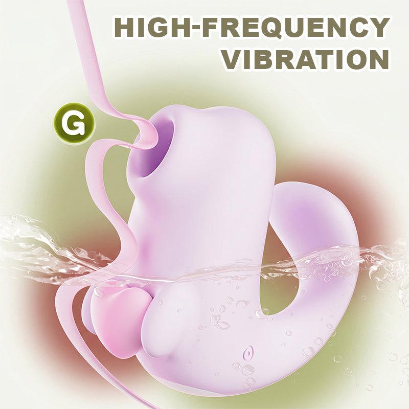 Purple seal fingertip suction mini vibrator, photo 2