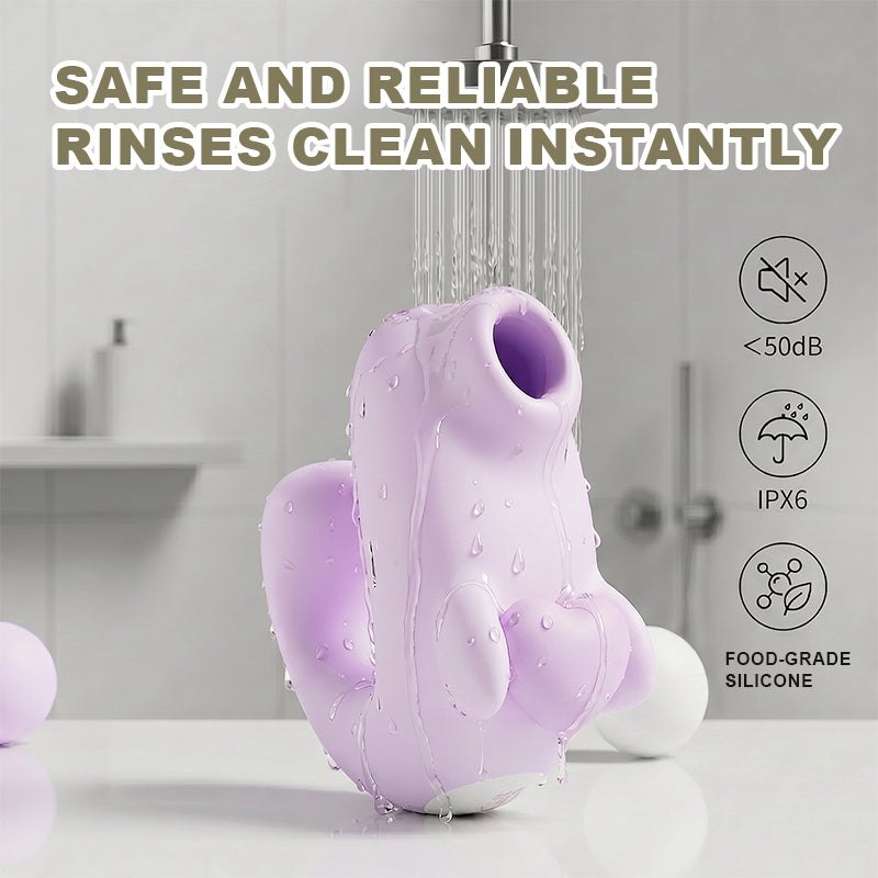 Purple seal fingertip suction mini vibrator, photo 3